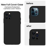 Cordking iPhone 11 Pro Max Case, Silicone [Square Edges] & [Camera Protecion] Upgraded Phone Case with Soft Anti-Scratch Microfiber Lining, 6.5 inch, Black