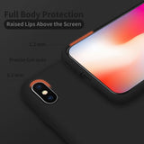 Cordking iPhone Xs MAX Cases, Silicone Ultra Slim Shockproof Protective Phone Case with [Soft Anti-Scratch Microfiber Lining], 6.5 inch, Black