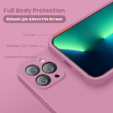 Cordking Designed for iPhone 13 Pro Max Case, Silicone Full Cover [Enhanced Camera Protection] Shockproof Protective Phone Case with [Soft Anti-Scratch Microfiber Lining], 6.7 inch, Lilac Purple