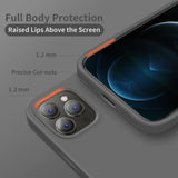 Cordking Compatible with iPhone 12 Pro Max Phone Case, Silicone Ultra Slim Shockproof Phone Case with [Soft Anti-Scratch Microfiber Lining], 6.7 inch, Space Gray