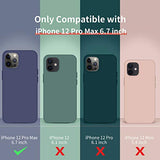 Cordking Compatible with iPhone 12 Pro Max case, Silicone Ultra Slim Shockproof Phone Case with [Soft Anti-Scratch Microfiber Lining], 6.7 inch, Teal