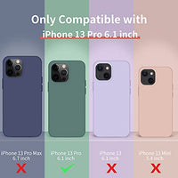 Cordking Designed for iPhone 13 Pro Case, Silicone Ultra Slim Shockproof Protective Phone Case with [Soft Anti-Scratch Microfiber Lining], 6.1 inch, Lavender Gray