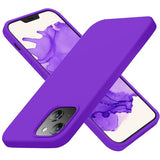 Cordking for iPhone 13 Case, iPhone 14 Case, Silicone Ultra Slim Shockproof Protective Phone Case with [Soft Anti-Scratch Microfiber Lining], 6.1 inch, Neon Purple