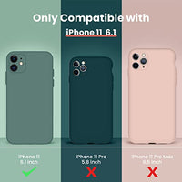 Cordking iPhone 11 Case, Silicone [Square Edges] & [Camera Protecion] Upgraded Phone Case with Soft Anti-Scratch Microfiber Lining, 6.1 inch, Kumquat