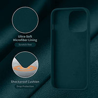 Cordking Designed for iPhone 13 Pro Max Case, Silicone Ultra Slim Shockproof Protective Phone Case with [Soft Anti-Scratch Microfiber Lining], 6.7 inch, Teal