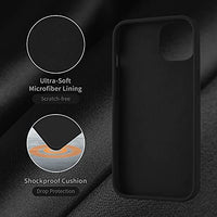 Cordking for iPhone 13 Case, iPhone 14 Case, Silicone Ultra Slim Shockproof Protective Phone Case with [Soft Anti-Scratch Microfiber Lining], 6.1 inch, Black