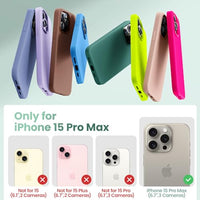 Cordking Designed for iPhone 15 Pro Max Case, Silicone Ultra Slim Shockproof iPhone 15 ProMax Case with [Soft Anti-Scratch Microfiber Lining], 6.7 inch, Lilac Purple