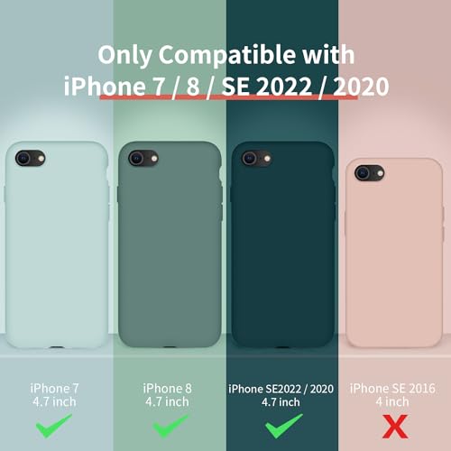 Cordking iPhone SE Case 2022/2020, iPhone 7 8 Case, Silicone Ultra Sli Cordking iPhone SE Case 2022/2020, iPhone 7 8 Case, Silicone Ultra Sli