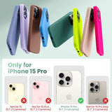 Cordking Designed for iPhone 15 Pro Case, Silicone Ultra Slim Shockproof Protective Phone Case with [Soft Anti-Scratch Microfiber Lining], 6.1 inch, Mint Green