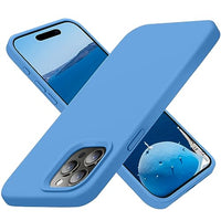 Cordking Designed for iPhone 15 Pro Max Case, Silicone Ultra Slim Shockproof iPhone 15 ProMax Case with [Soft Anti-Scratch Microfiber Lining], 6.7 inch, Blue