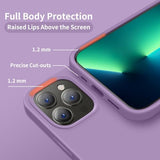 Cordking Designed for iPhone 13 Pro Case, Premium Liquid Silicone Ultra Slim Shockproof Protective Phone Case with [Soft Anti-Scratch Microfiber Lining], 6.1 inch, Light Purple