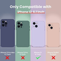 Cordking Designed for iPhone 13 Case, Silicone Full Cover [Enhanced Camera Protection] Shockproof Protective Phone Case with [Soft Anti-Scratch Microfiber Lining], 6.1 inch, Midnight Green