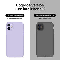 Cordking iPhone 11 Case, Silicone [Square Edges] & [Camera Protecion] Upgraded Phone Case with Soft Anti-Scratch Microfiber Lining, 6.1 inch, Clove Purple