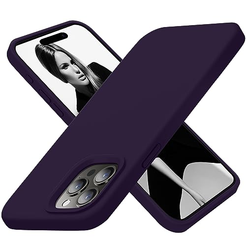 Cordking Designed for iPhone 15 Pro Max Case, Silicone Ultra Slim Shockproof iPhone 15 ProMax Case with [Soft Anti-Scratch Microfiber Lining], 6.7 inch, Purple