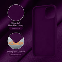 Cordking Compatible with iPhone 12 Pro Max Case for Girls, Silicone Ultra Slim Shockproof Phone Case with [Soft Anti-Scratch Microfiber Lining], 6.7 inch, Wine Red