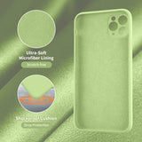 Cordking iPhone 11 Pro Case, Silicone Ultra Slim Shockproof Phone Case with [Soft Anti-Scratch Microfiber Lining], 5.8 inch, Tea Green