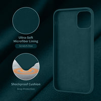 Cordking iPhone 11 Case, Silicone Ultra Slim Shockproof Phone Case with [Soft Anti-Scratch Microfiber Lining], 6.1 inch, Teal