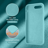 Cordking iPhone 8 Plus Case, iPhone 7 Plus Case, Silicone Ultra Slim Shockproof Phone Case with [Soft Anti-Scratch Microfiber Lining], 5.5 inch, Sea Blue