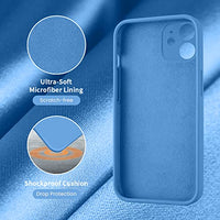 Cordking iPhone 11 Case, Silicone [Square Edges] & [Camera Protecion] Upgraded Phone Case with Soft Anti-Scratch Microfiber Lining, 6.1 inch, Blue