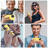 Cordking for iPhone 13 Case, iPhone 14 Case, Silicone Ultra Slim Shockproof Protective Phone Case with [Soft Anti-Scratch Microfiber Lining], 6.1 inch, Yellow