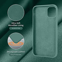 Cordking iPhone 11 Case, with 2 Pack Screen Protector + 2 Pack Camera Lens Protector, Shockproof Silicone Slim Phone Case with [Anti-Scratch Microfiber Lining], 6.1 inch, Midnight Green