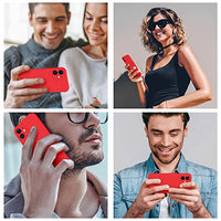 Cordking iPhone 11 Case, Silicone [Square Edges] & [Camera Protecion] Upgraded Phone Case with Soft Anti-Scratch Microfiber Lining, 6.1 inch, Red