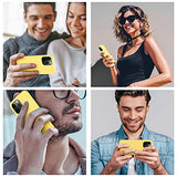 Cordking Designed for iPhone 13 Pro Case, Premium Liquid Silicone Ultra Slim Shockproof Protective Phone Case with [Soft Anti-Scratch Microfiber Lining], 6.1 inch, Yellow