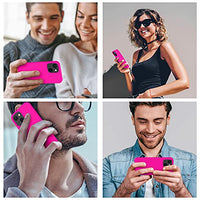 Cordking for iPhone 13 Case, iPhone 14 Case, Silicone Ultra Slim Shockproof Protective Phone Case with [Soft Anti-Scratch Microfiber Lining], 6.1 inch, Hot Pink