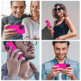 Cordking for iPhone 13 Case, iPhone 14 Case, Silicone Ultra Slim Shockproof Protective Phone Case with [Soft Anti-Scratch Microfiber Lining], 6.1 inch, Hot Pink