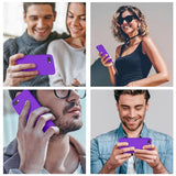 Cordking iPhone SE Case 2022/2020, iPhone 7 8 Case, Silicone Ultra Slim Shockproof Phone Case with [Soft Microfiber Lining], 4.7 inch, Neon Purple