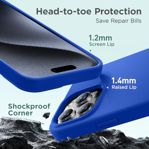 Cordking Designed for iPhone 15 Pro Max Case, Silicone Ultra Slim Shoc Cordking Designed for iPhone 15 Pro Max Case, Silicone Ultra Slim Shoc