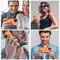 Cordking Designed for iPhone 13 Pro Max Case, Silicone Ultra Slim Shockproof Protective Phone Case with [Soft Anti-Scratch Microfiber Lining], 6.7 inch, Kumquat