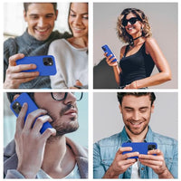 Cordking for iPhone 13 Case, iPhone 14 Case, Silicone Ultra Slim Shockproof Protective Phone Case with [Soft Anti-Scratch Microfiber Lining], 6.1 inch, Klein Blue