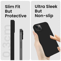 Cordking Designed for iPhone 14 Plus Case, Silicone Phone Case with [2 Screen Protectors] + [2 Camera Lens Protectors] and Soft Anti-Scratch Microfiber Lining Inside, 6.7 inch, Black
