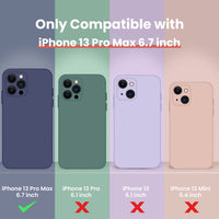 Cordking Designed for iPhone 13 Pro Max Case, Silicone Full Cover [Enhanced Camera Protection] Shockproof Protective Phone Case with [Soft Anti-Scratch Microfiber Lining], 6.7 inch, Space Gray