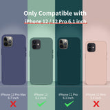 Cordking [5 in 1] Designed for iPhone 12 Case, for iPhone 12 Pro Case, with 2 Screen Protectors + 2 Camera Lens Protectors, Shockproof Silicone Case with Microfiber Lining, Clove Purple