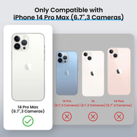 Cordking Designed for iPhone 14 Pro Max Case, Silicone Phone Case with [2 Screen Protectors] + [2 Camera Lens Protectors] and Soft Anti-Scratch Microfiber Lining Inside, 6.7 inch, White